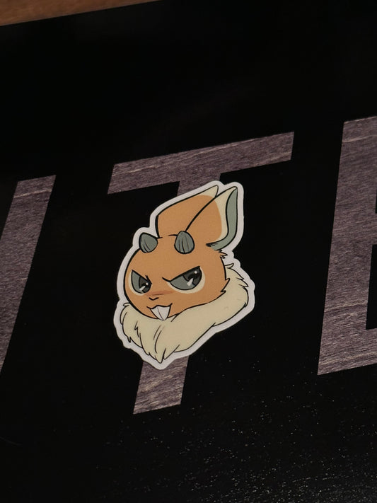 Battle Bunny - Chibi Head Sticker